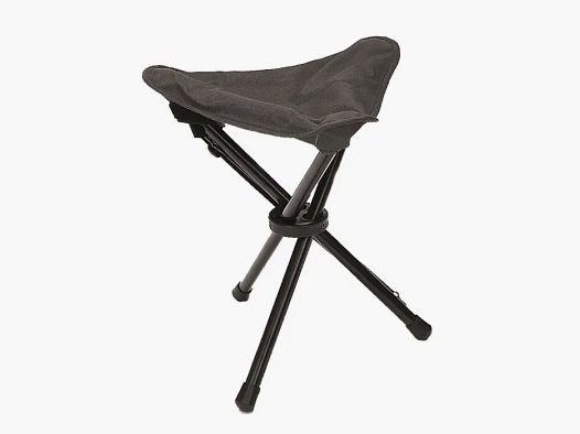 Dreibein / Klapphocker / Faltsitz - Schwarz