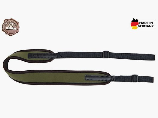 AKAH Gewehrriemen Universal Neopren superelastisch Farbe: Grün