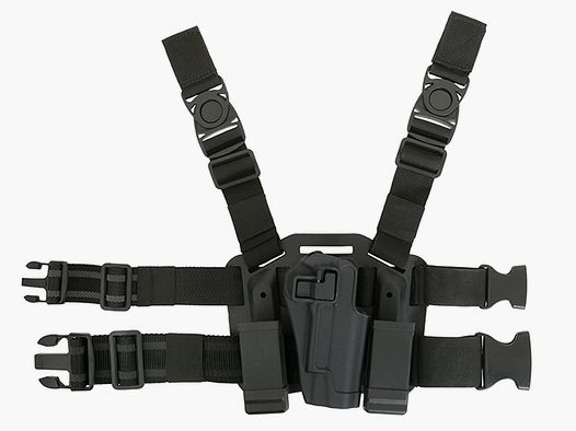 Holster w/Drop Leg Platform for 1911 Series - Black [CS]