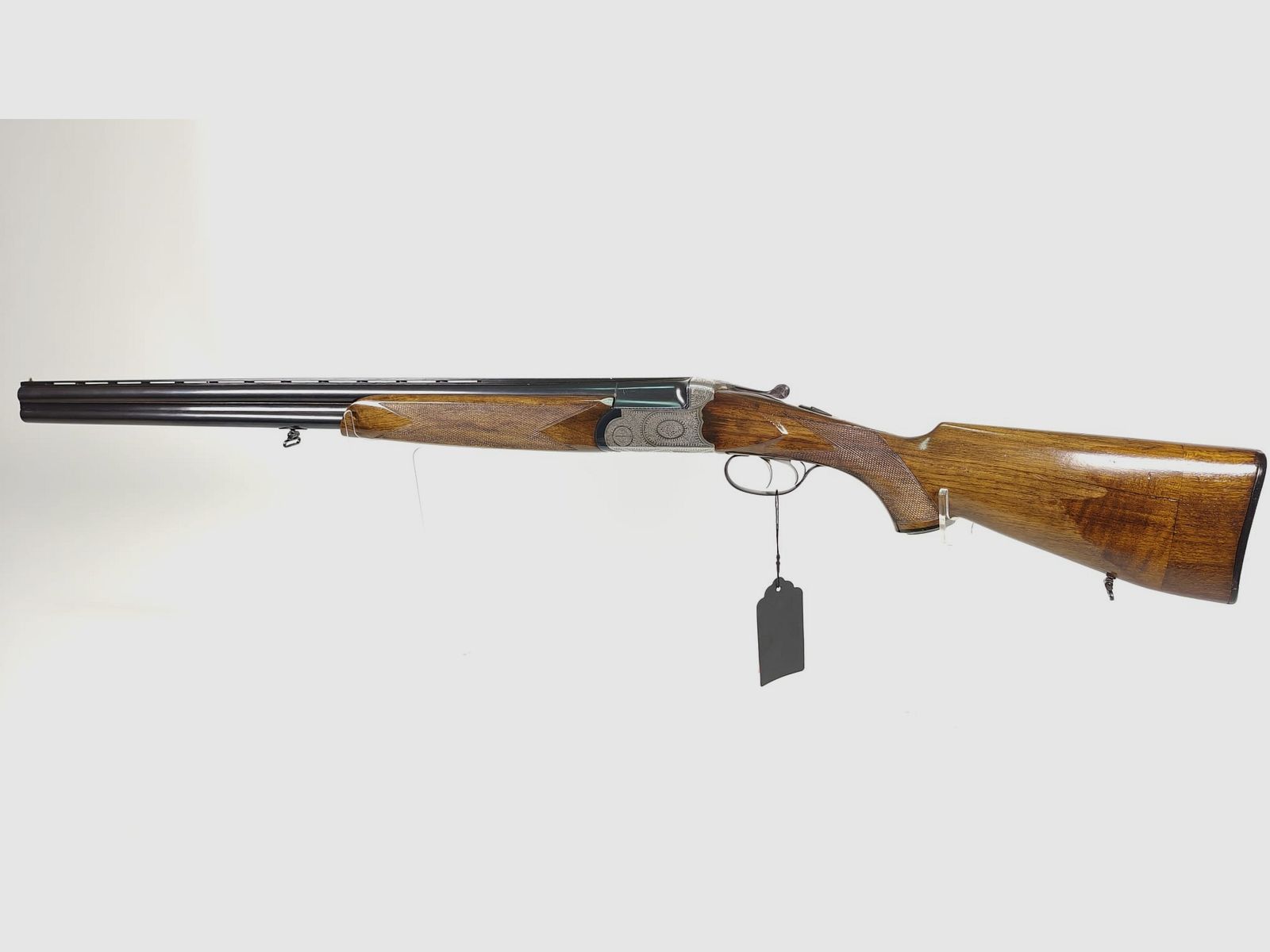 Zanardini double-barrel shotgun 16/70 avec bascule en acier gravée