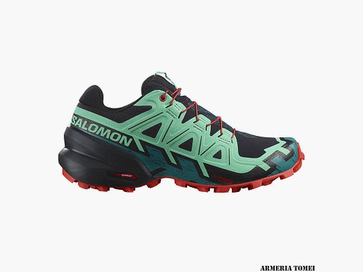 SALOMON – KOBIETY – SPEEDCROSS 6 W Czarny / Biscay Zielony / Ognisty Czerwony