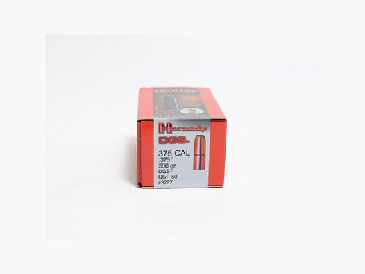 50 Geschosse Hornady .375 Kal. 300 gr DGS