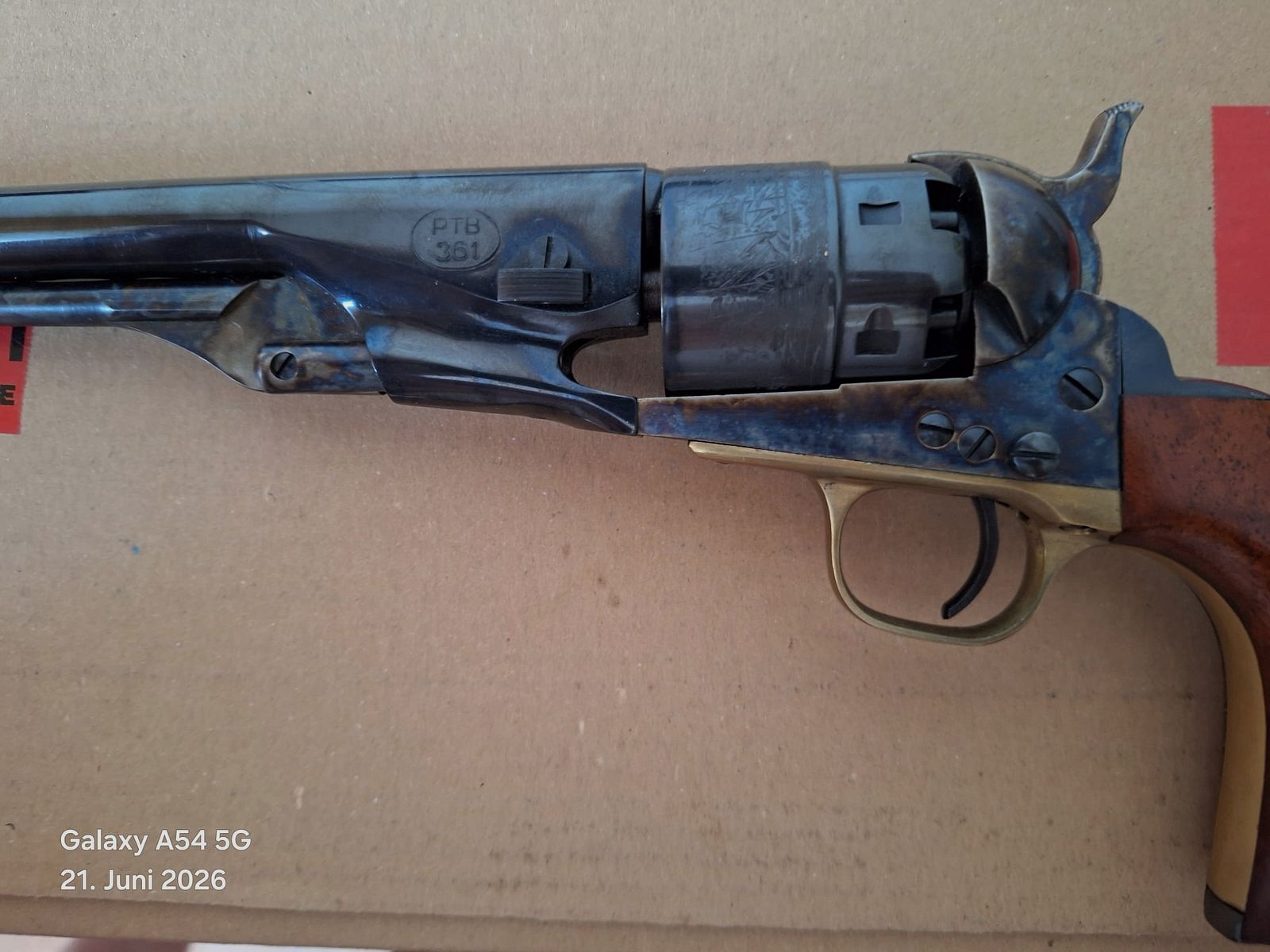 HEGE Revolver Western Armée 1860 -8"-PTB 361