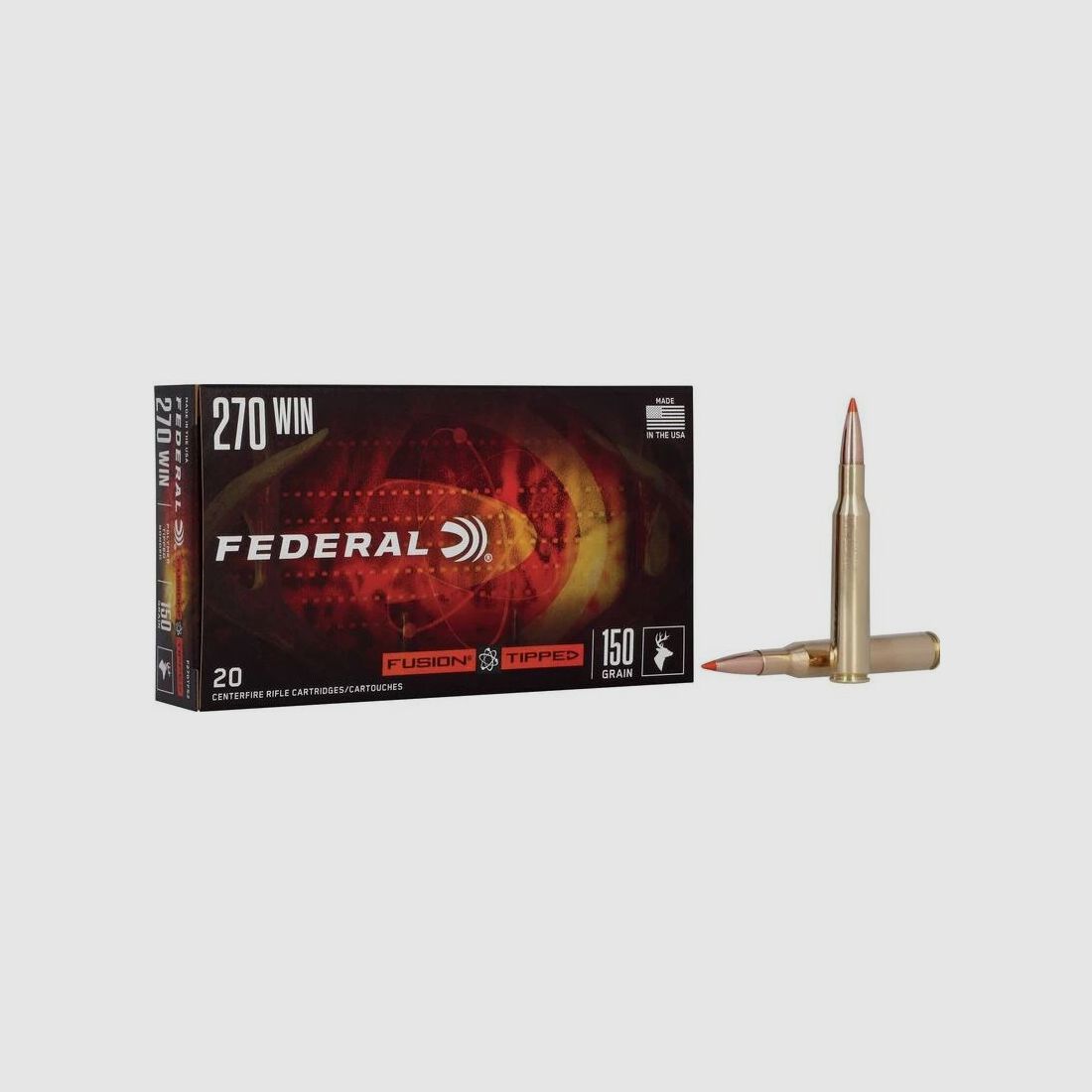 Federal Fusion Tipped .270 Win. 9,7 g / 150GR Jagdmunition – 20 Stück #F270TFS2