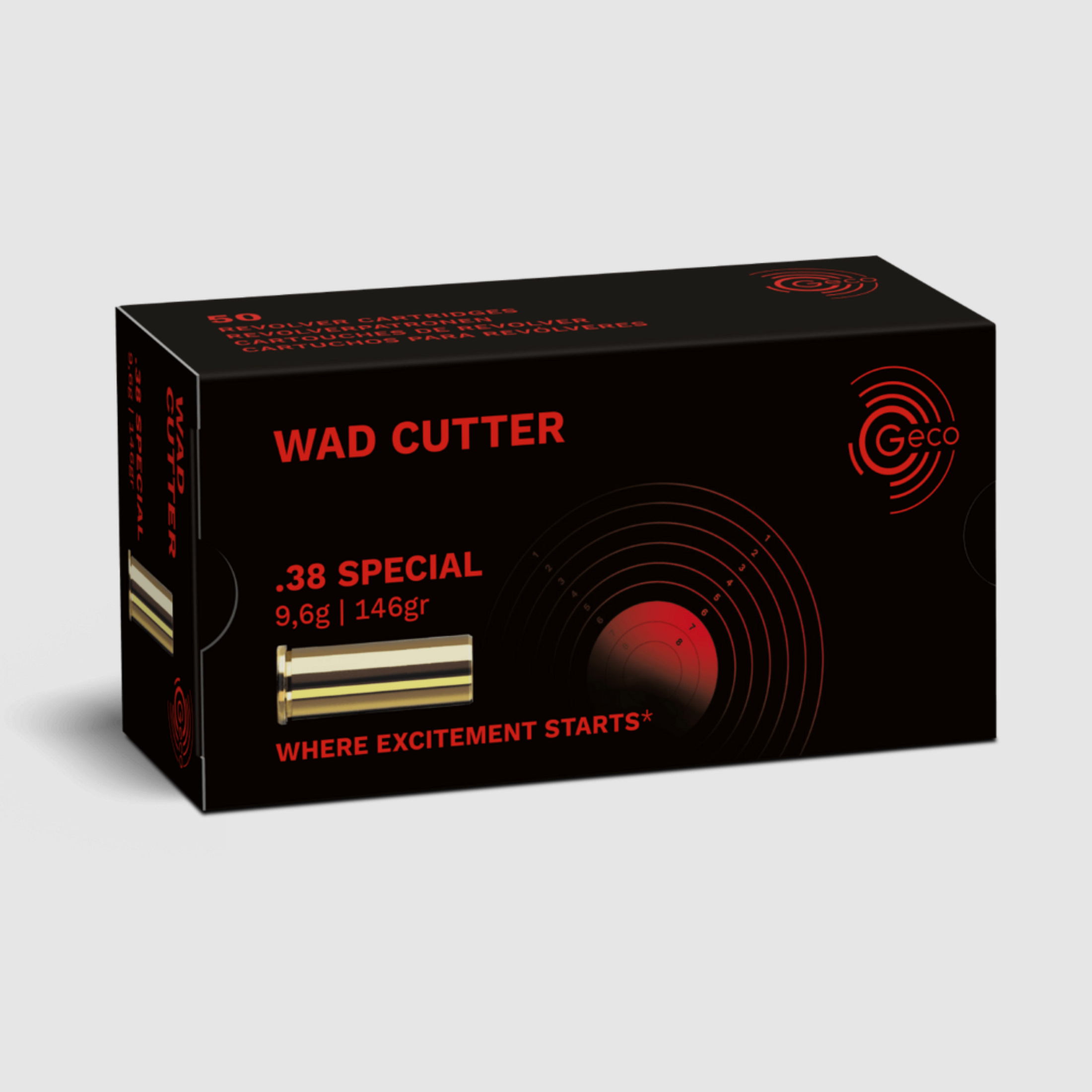 Geco 2317536 .38 Special WC WAD CUTTER 9.6 g 146gr