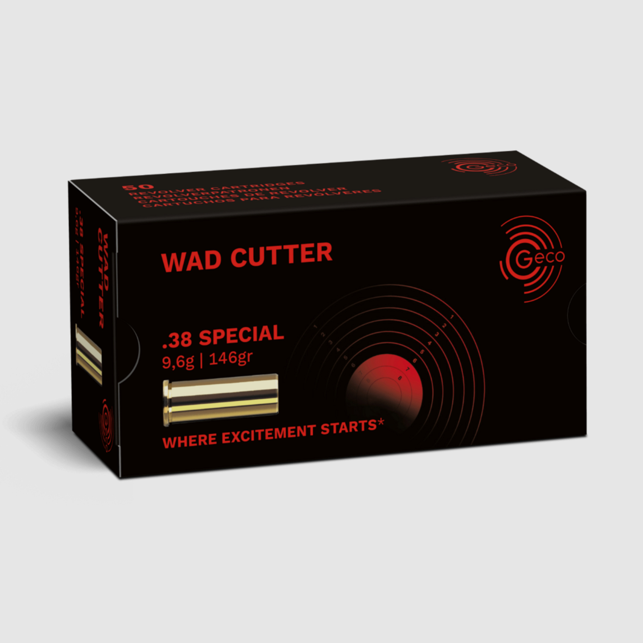 Geco 2317536 .38 Special WC WAD CUTTER 9,6 g 146gr