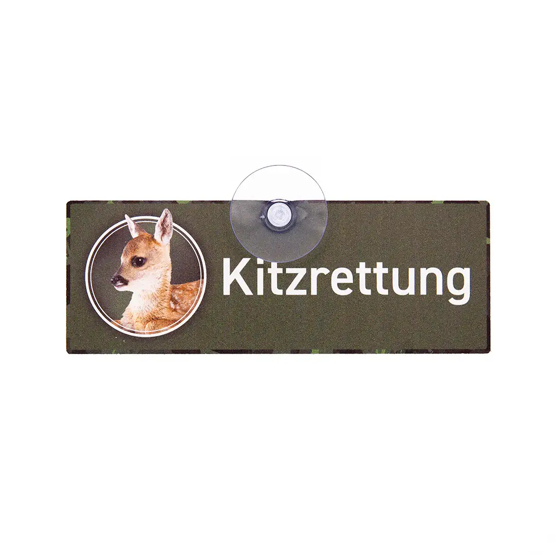 Wilde Hilde Autoschild Kitzrettung
