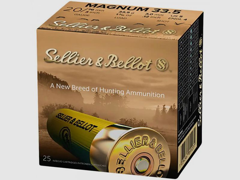SELLIER & BELLOT 20/76 JAGD MAGNUM - 3,5MM - 33,5 G