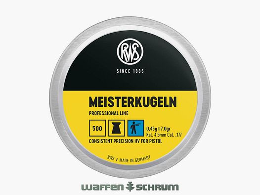 RWS Meisterkugeln HV 0,45g 4,49mm Professional Line