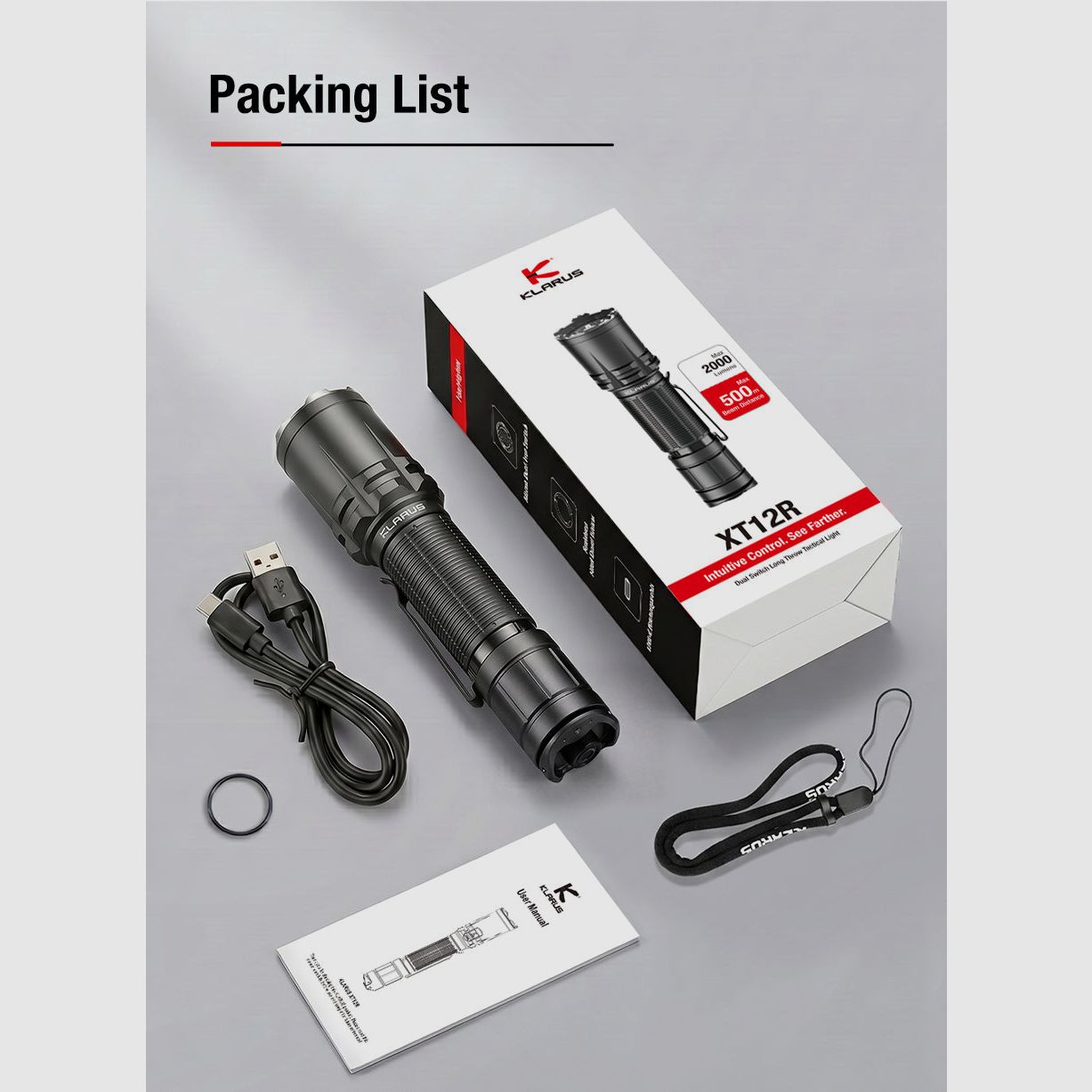 LED Taschenlampe XT12R, 2'000 Lumen (inkl. Akku), Bild 13 von 13