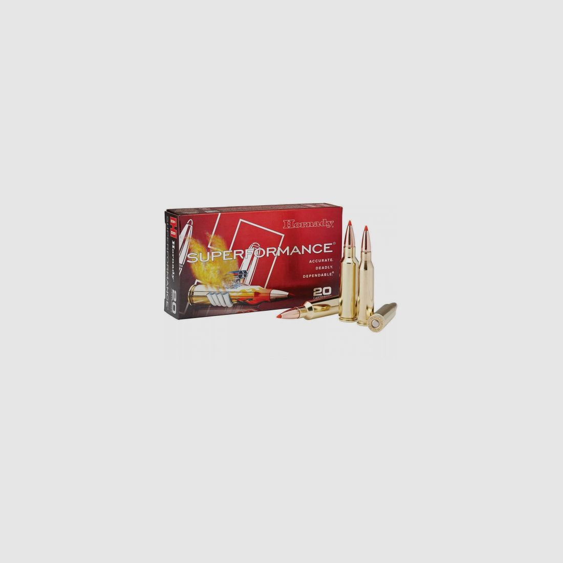HORNADY CUSTOM MUNITION C/7 MM WBY MAG .154 GR INTERBOND, Bild 1 von 2