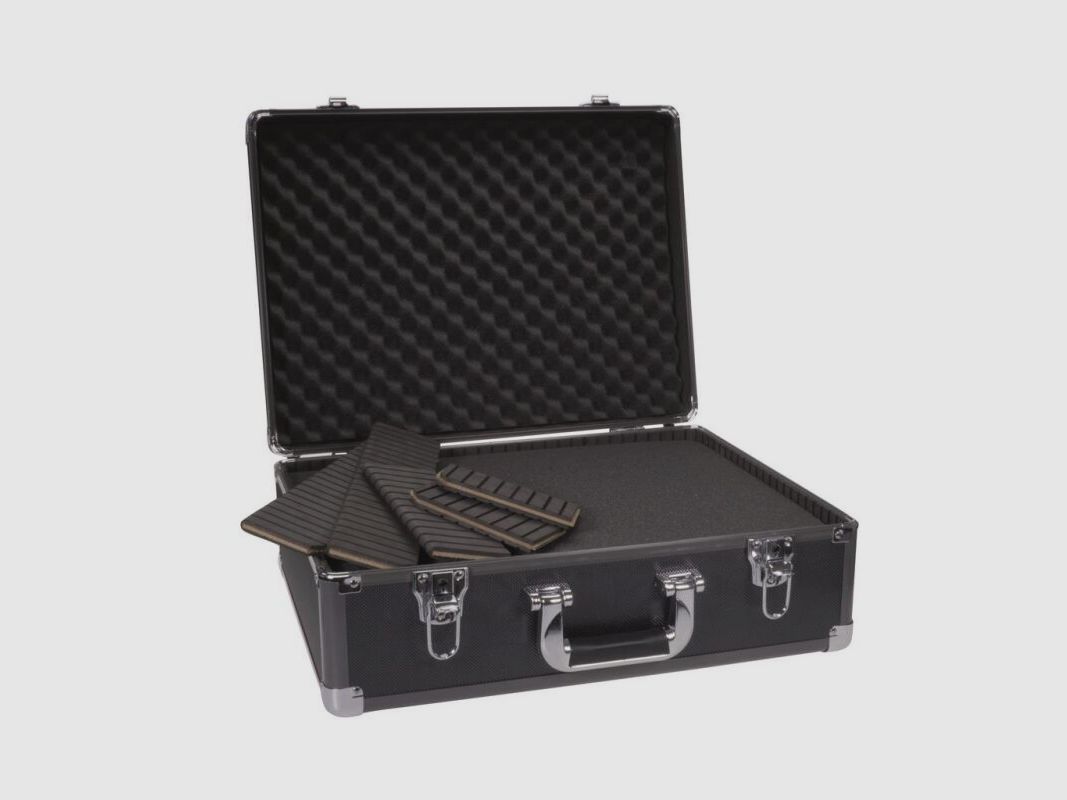 Dörr Aluminium Koffer mit Schaumstoff und Trennwand - Titan 48