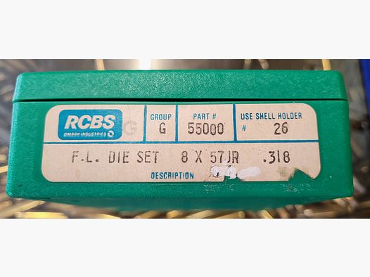 Matrizen Satz RCBS neu! 8x57 IR Drilling 