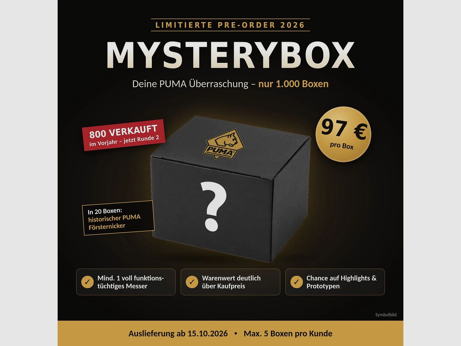 PUMA Messer Mysterybox 2026 – limitierte Pre-Order, Bild 2 von 2