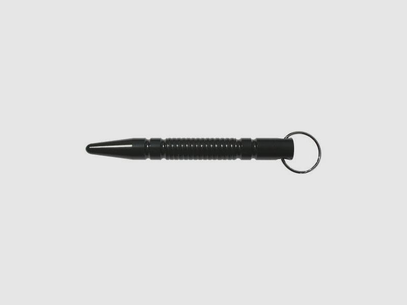 <Ribbed kubotan with a blunt tip>