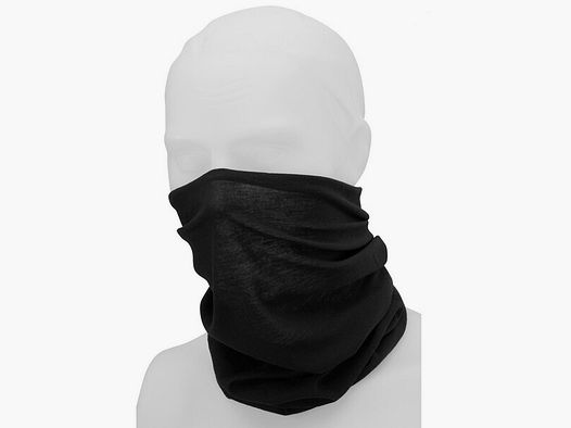 Multifunktionstuch (Schlauchschal / Balaclava) für Mund, Gesicht, Hals -Einheitsgröße - Schwarz