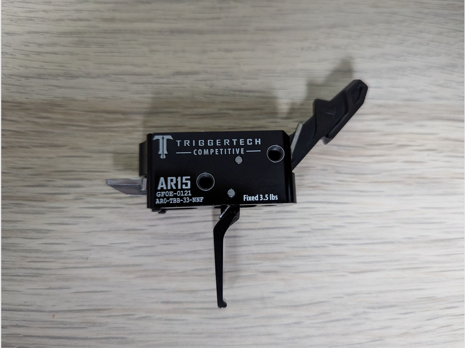 TriggerTech AR15 M4 Twee Sage Competitie AR0-TBB-33-NNF vlakke trekker