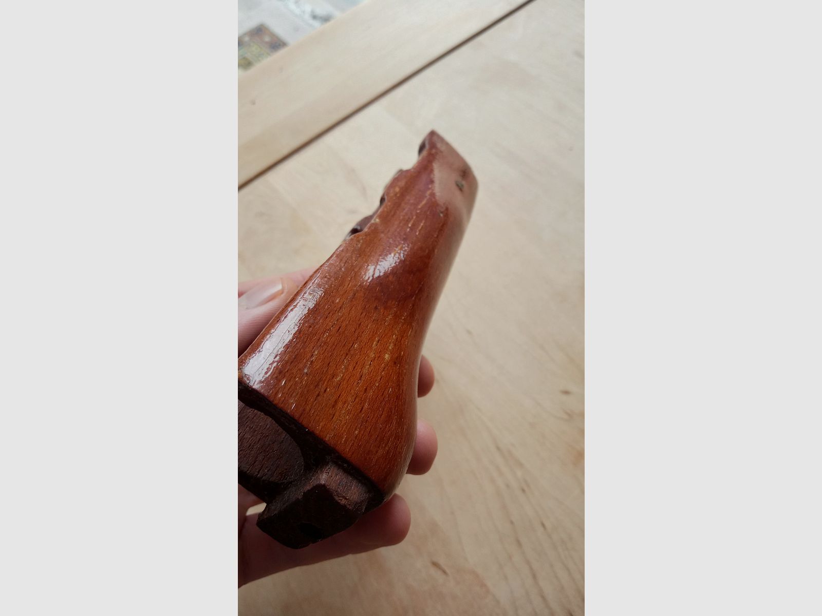 #3 unterer AK Palmswell Handschutz Holz vermutlich Rumänien