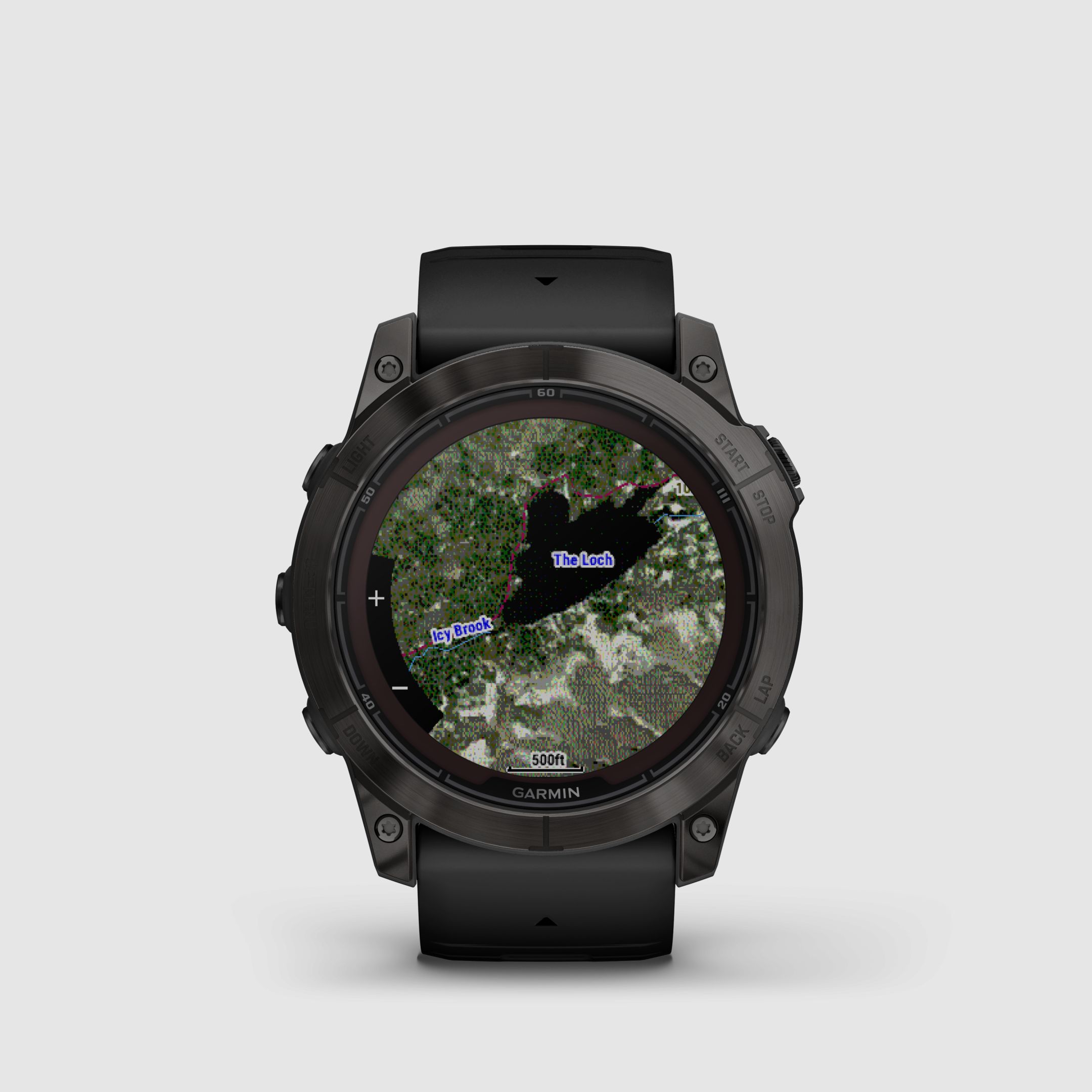 Garmin fēnix® 7X Pro – Edizione Sapphire Solar, Nero/Grigio Carbonio Titanio con cinturino in silicone QuickFit® da 26 mm