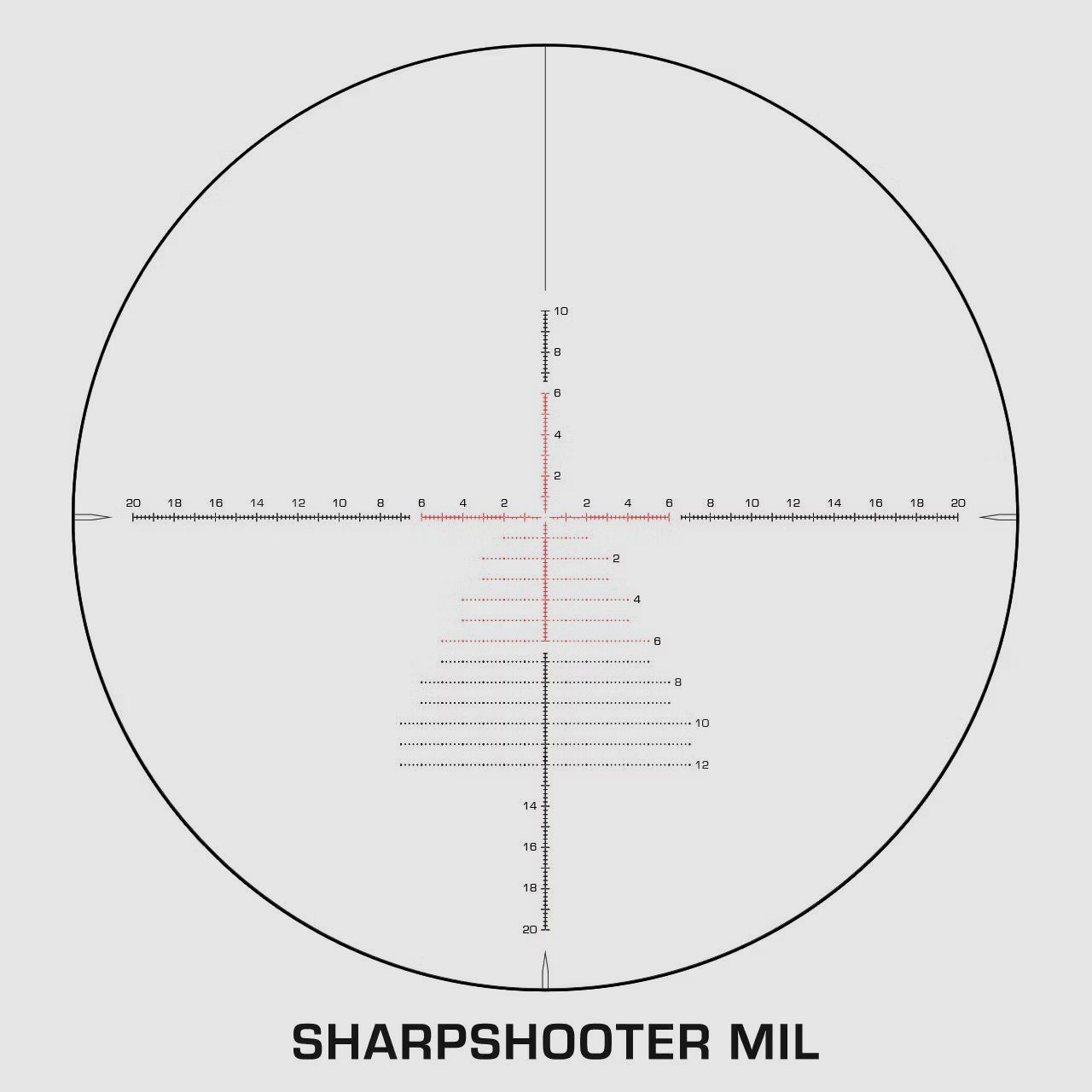 Swampfox Kentucky Long 4-24x50 FFP Präzisionszielfernrohr - Sharpshooter MIL-Leuchtabsehen