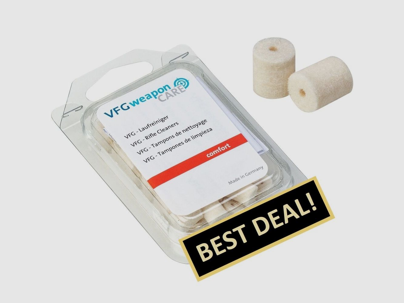 VFG pulitore per canne comfort calibro 9 mm (40 pz)