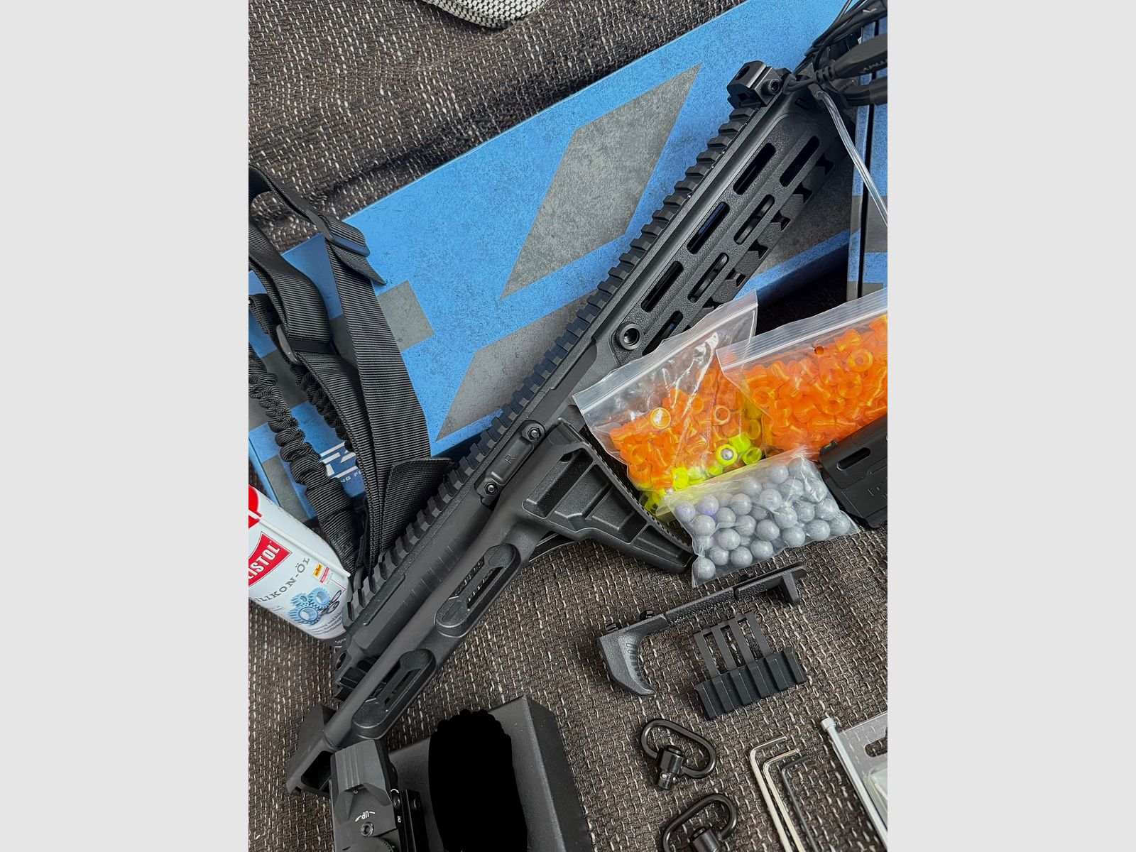 RAM-Set - Umarex T4E TR50 (Gen.2) + Umarex TR50 uitbreidingsset + diverse accessoires (ongeveer 4 weken oud)