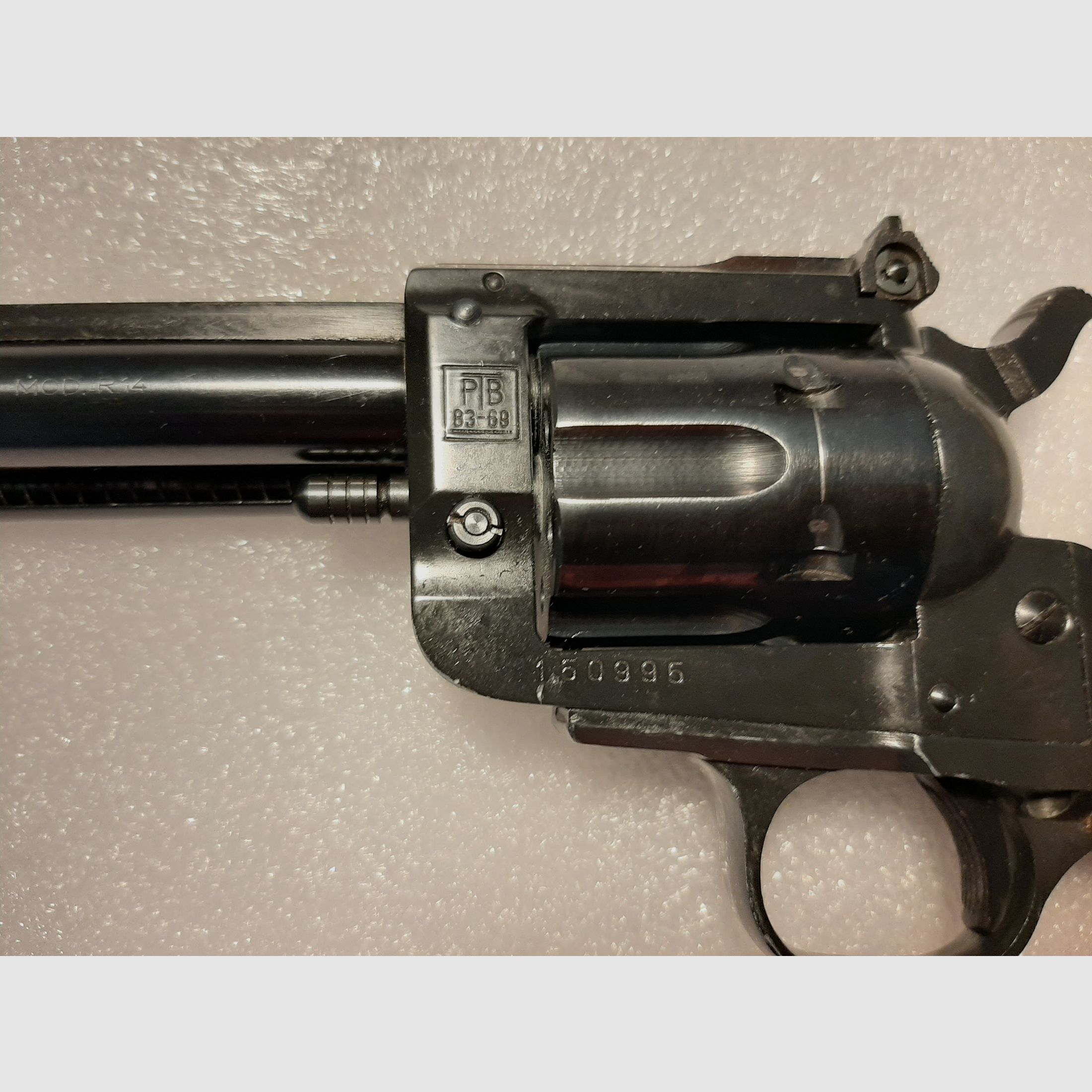 Kat. B Revolver Reck Sportwaffenfabrik modello R14 con PTB in 4mm Rand lang, 4mmRl, senza necessità di permesso