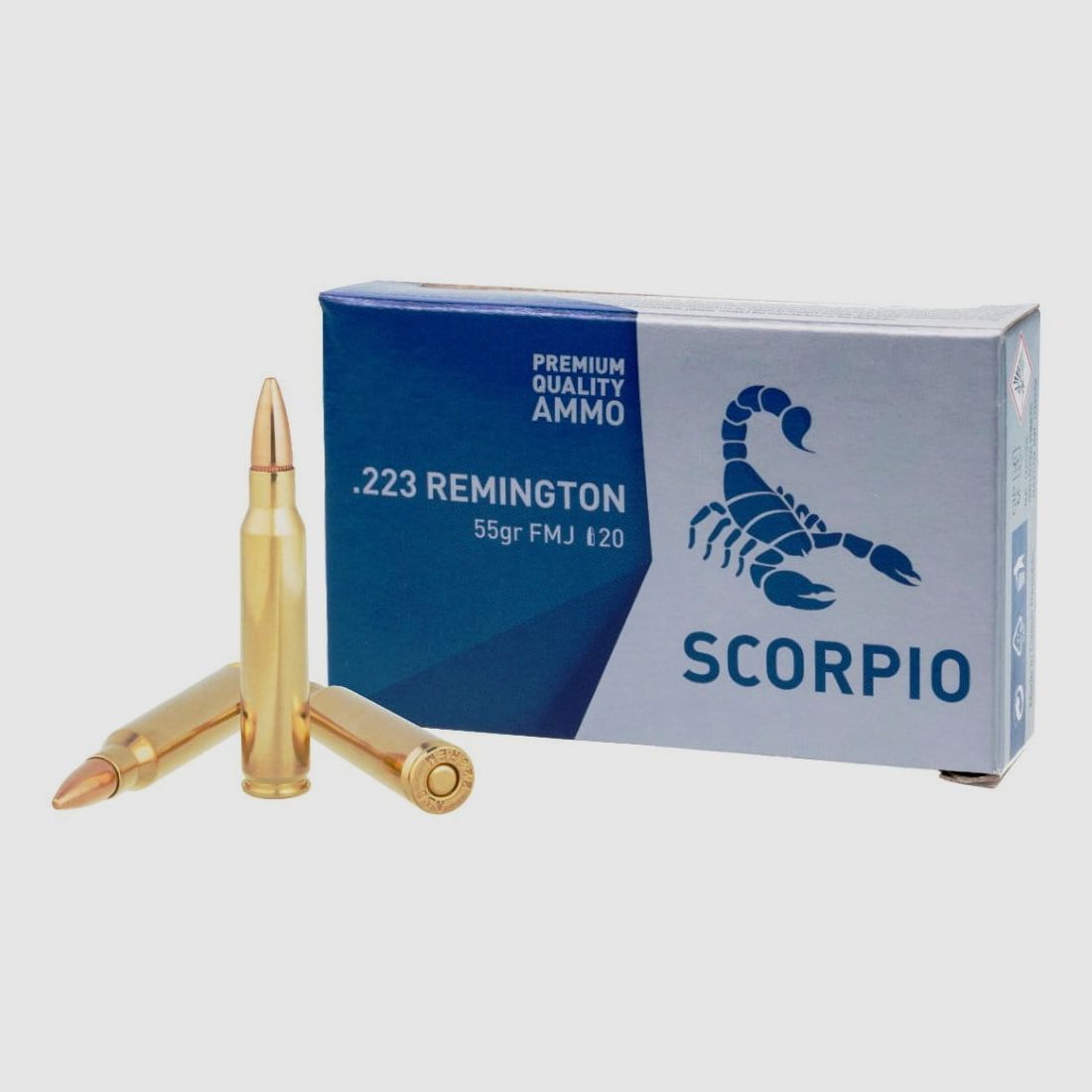 SCORPIO .223 Rem. FMJ BT 55 grs. 20 Stk.