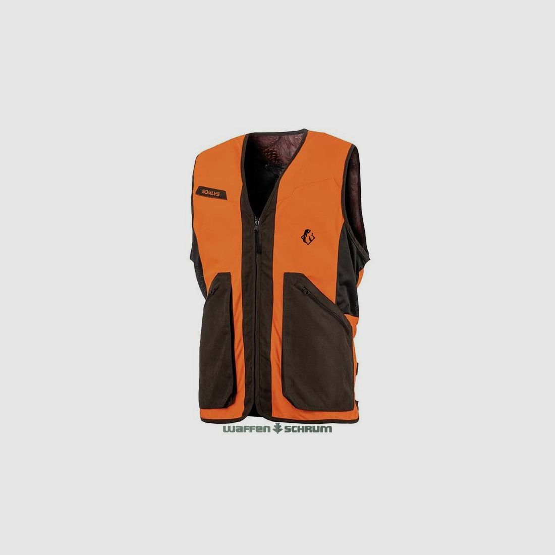 Somlys Wendeweste Classy Orange / Camouflage