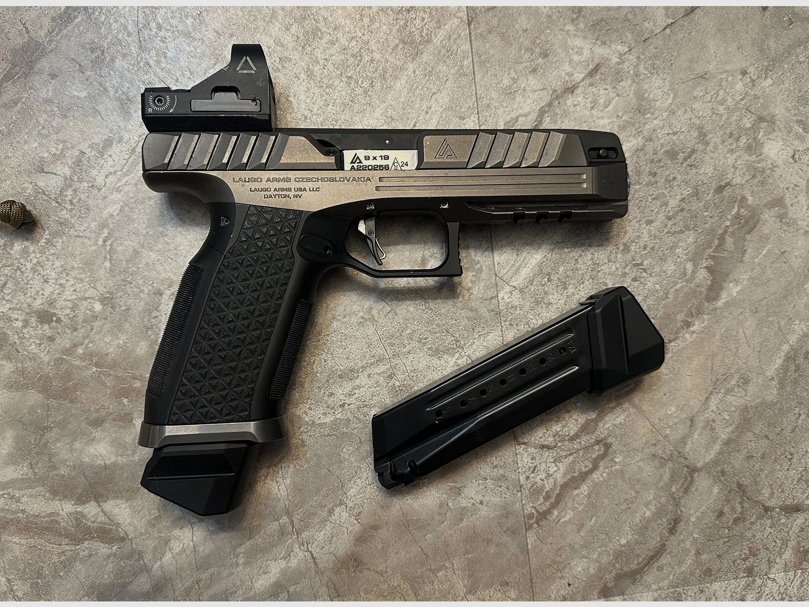 Laugo Arms Alien Creator Evolution Kal. 9mm Luger, Vollset!