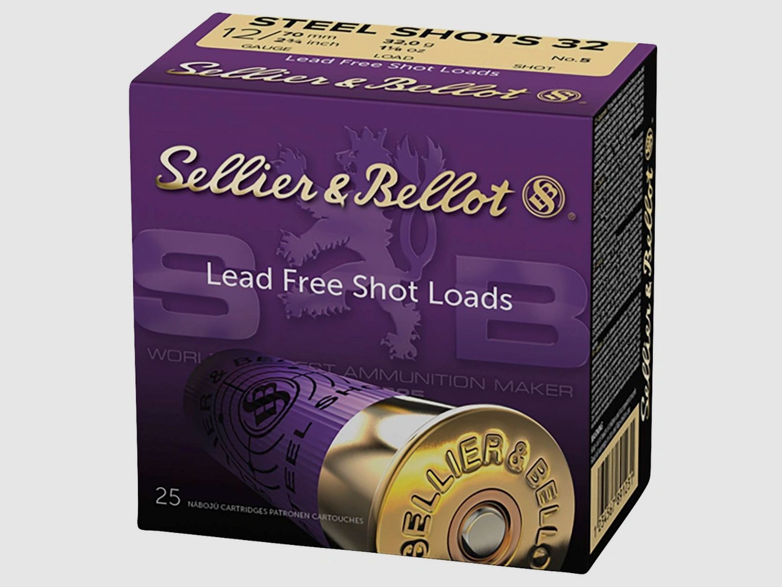 Sellier & Bellot 148310 12/76 Jagd Acier 4,8 mm 39g plomb d'acier