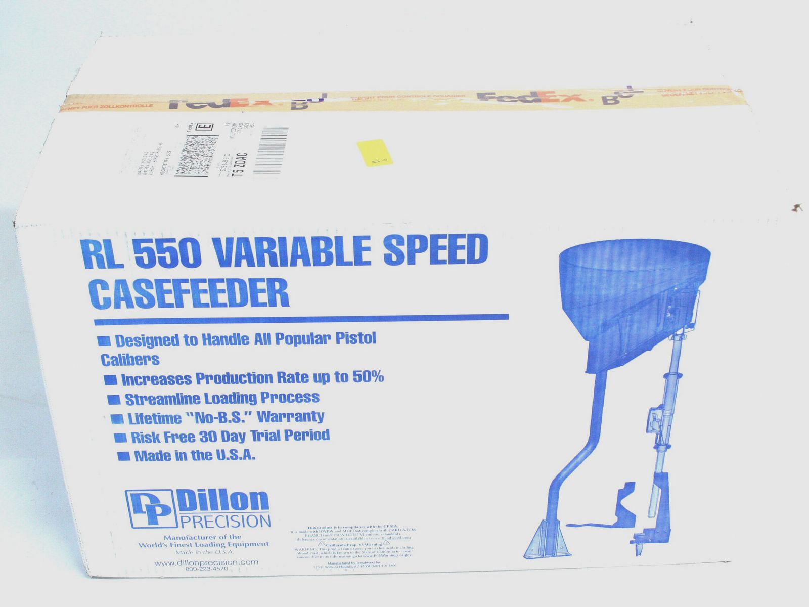 Dillon Casefeeder variable speed zu Dillon 550 | 14450, Hülsenförderer zu Dillon 550 mit Ständer, Bild 2 von 2