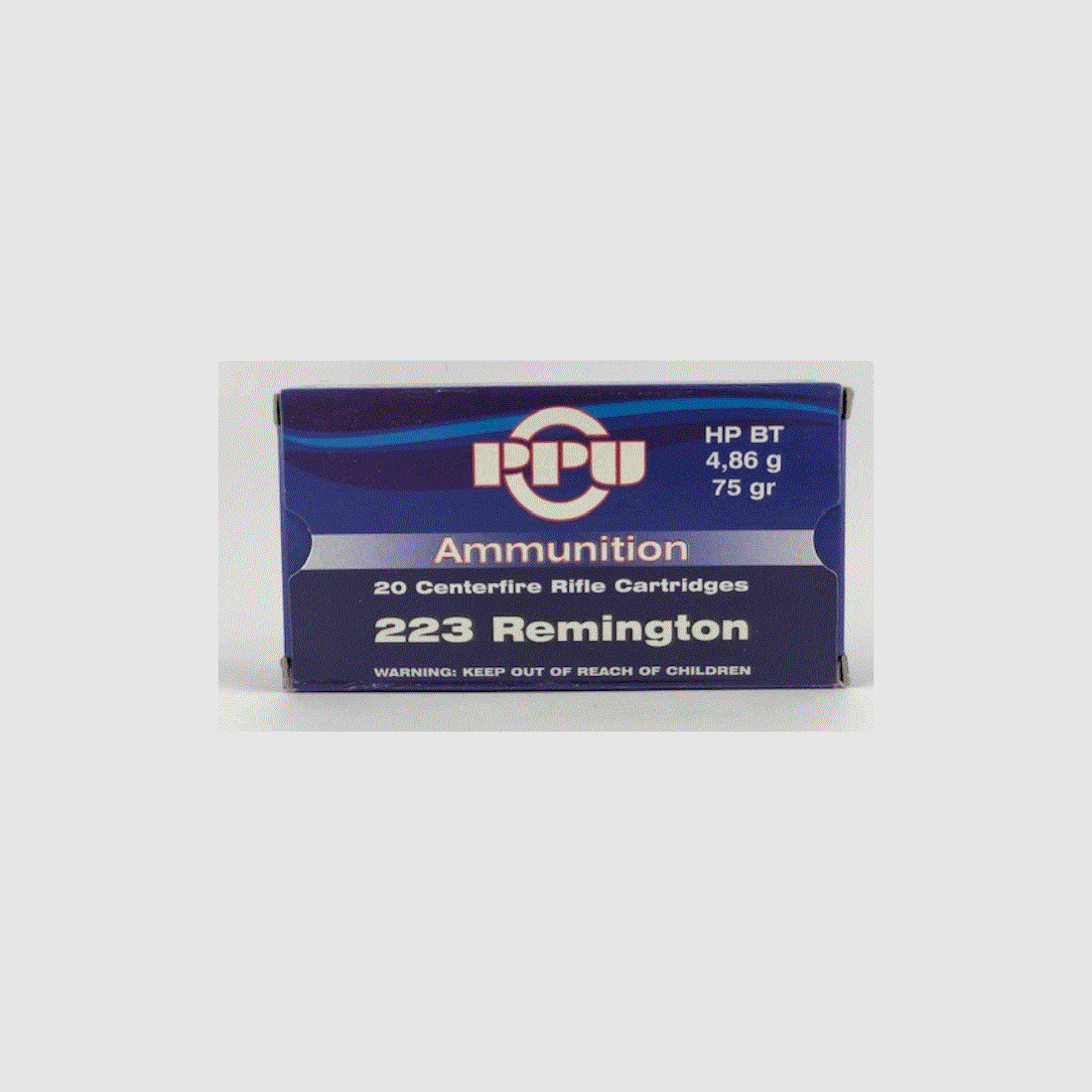 PPU .223 Remington 4,86g – 75grs – HP BT