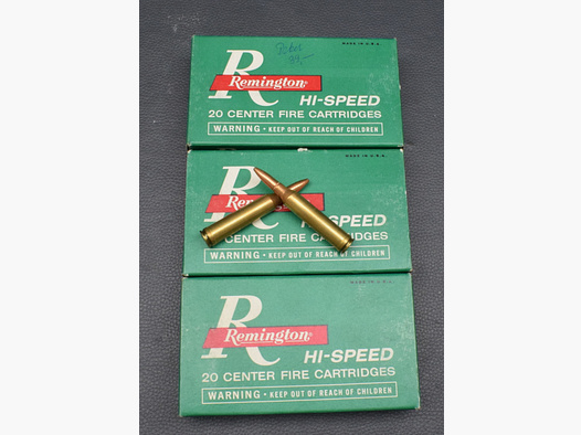 60 Patronen, Remington Kaliber 7mmRemMag, Core-Lokt PTD SP, 9,7g/150gr., zum Sonderpreis!