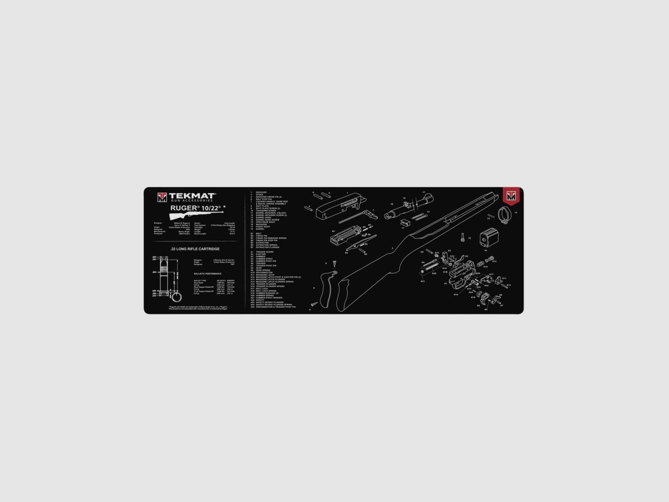 TEKMAT REINIGUNGSMATTE RUGER 10-22, Bild 1 von 5