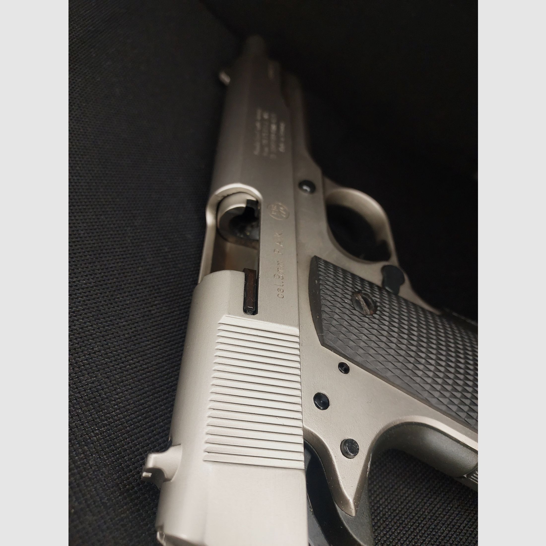 Colt Government 1911 A1 Pistolet alarmowy 9mm P.A.K. Nikiel (PTB 774)