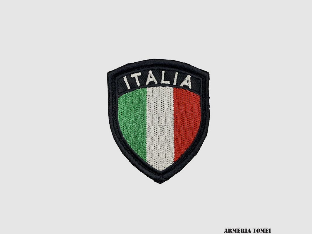 PATCH – ITALY EMBROIDERED WITH VELCRO - blue