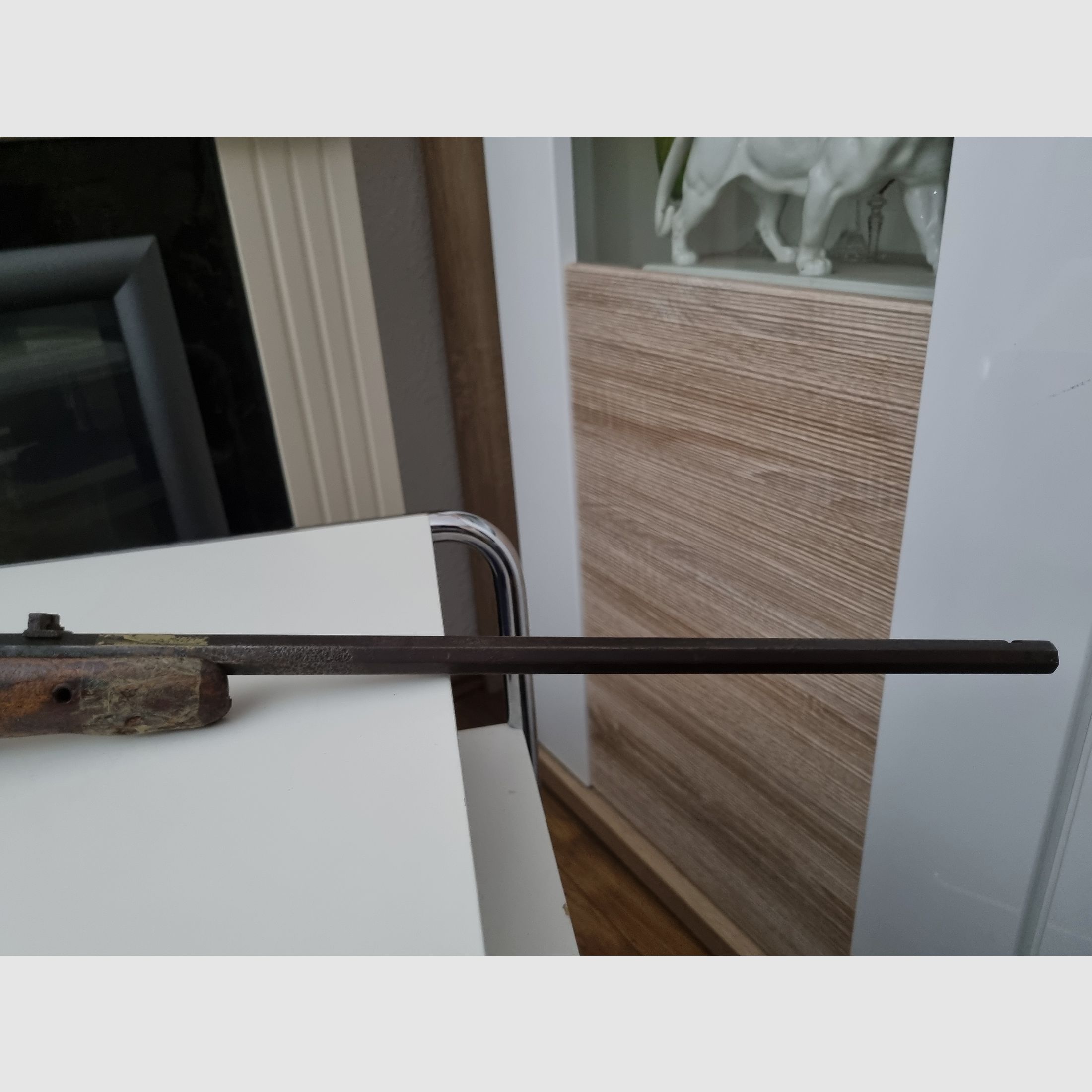 Antique air rifle presumably Oscar Wills