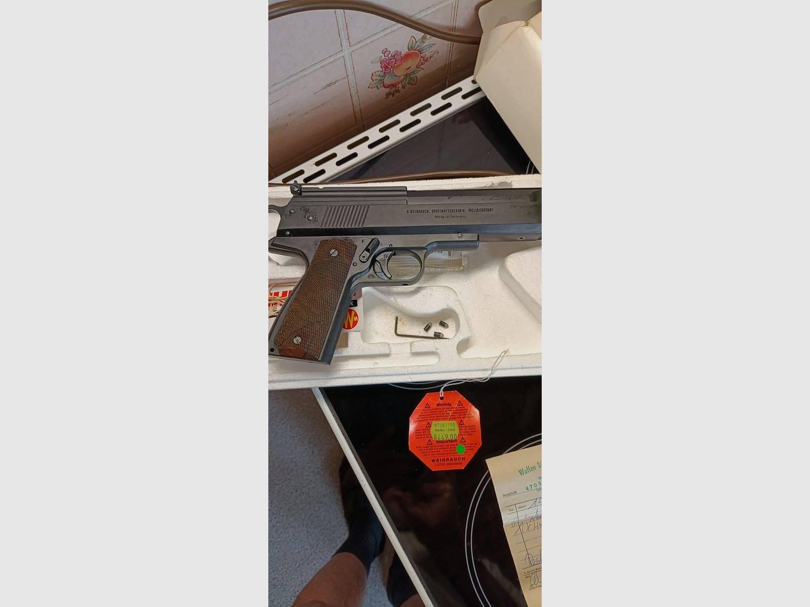 Pistola de aire Weihrauch HW 45 Pavonado