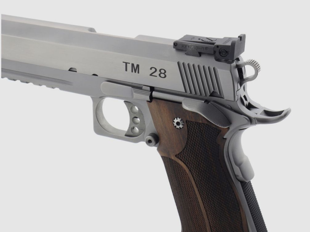 STP TM 28 6.0 con empuñadura Nill Match-German-Master y sistema intercambiable TM 6.0 9mm Luger y mira BOMAR