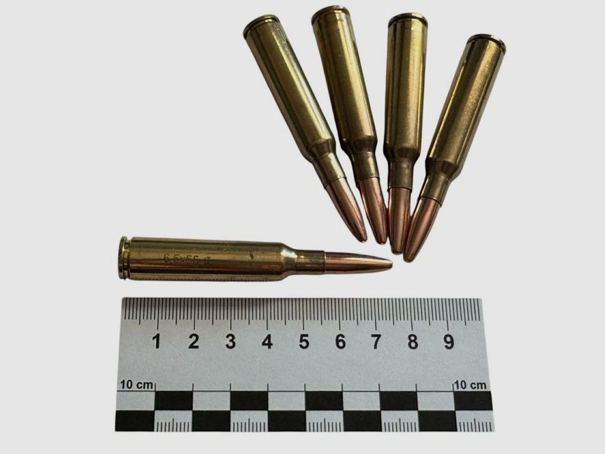 5 pieces of decommissioned ammunition in caliber 6.5x55 SE | 5 pieces