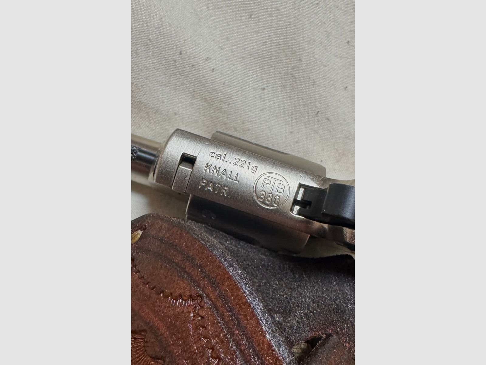 Röhm Little Joe niklowany - PTB 380 - Kaliber .22 long strzał ostrzegawczy