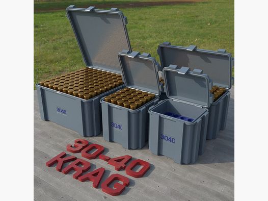 Filamelt Munitionsbox / .30-40 Krag / ‘Klappdeckel’ / Patronenbox, Ammo Box