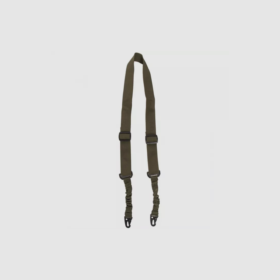 Tactical rifle sling / carrying strap with bungee (67-112cm), 2-point, olive
