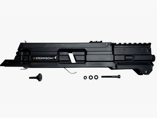 Steambow | AR-6 Stinger II - Chargeur en polymère pour 6 flèches, couvercle de chargeur avec Picatinny et autres accessoires