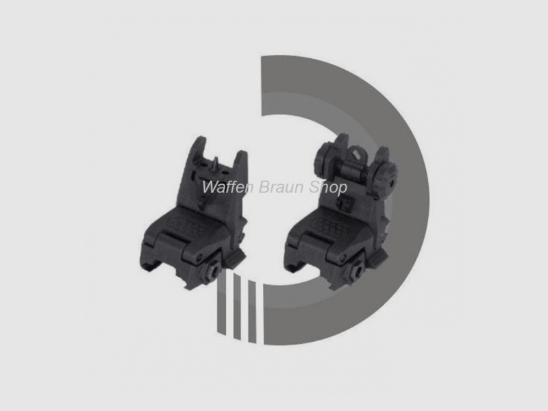 Low Profile rear & front flips-up sight