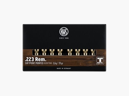 RWS Munition .223Rem. TMS - Teilmantel Spitz, 3,6 g