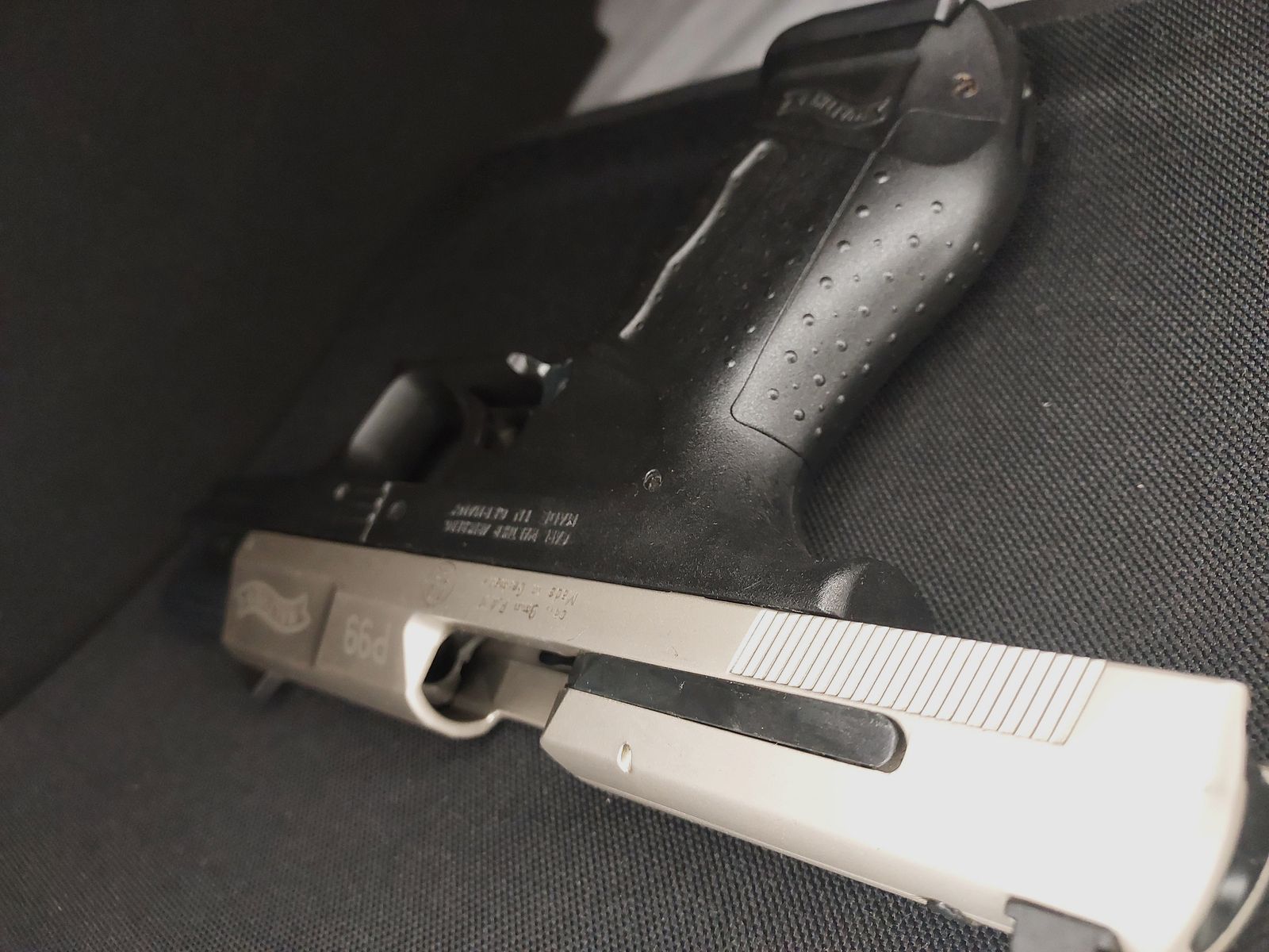 Pistola a salve Walther P99 9mm P.A.K. bicolore (762) con fondina Fidragon