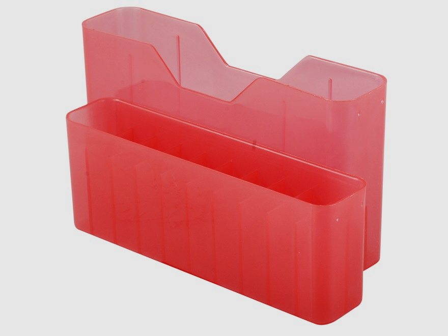 MTM scatola per cartucce J-20-L-29 rossa trasparente con coperchio per 20 cartucce .30-06 e altre.