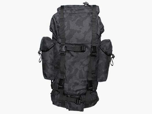 BW combat backpack, night camo, large, model.
